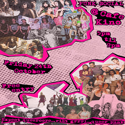 Pre-show Queer Punk Social at Cafe Kino