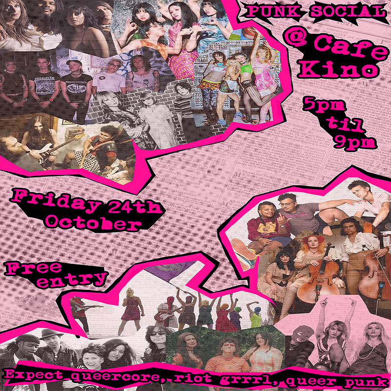 Pre-show Queer Punk Social at Cafe Kino