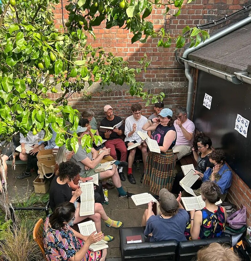 Shapenote singing w/ Bristol Sacred Harp at Cafe Kino
