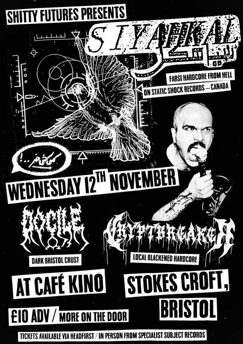 SIYAHKAL , DOCILE and CRYPTBREAKER at Cafe Kino