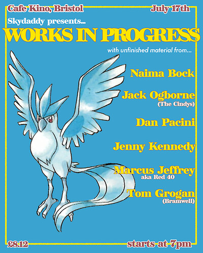 Skydaddy presents 'Works in Progress' at Cafe Kino