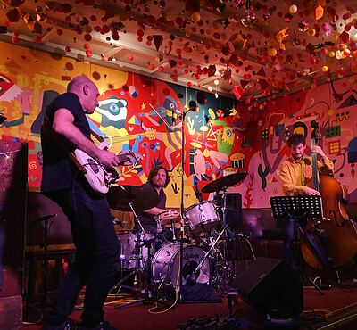 Slate Trio album launch with Improv's Greatest Hits band at Cafe Kino