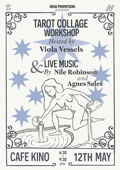 Tarot Collage Workshop + Music at Cafe Kino