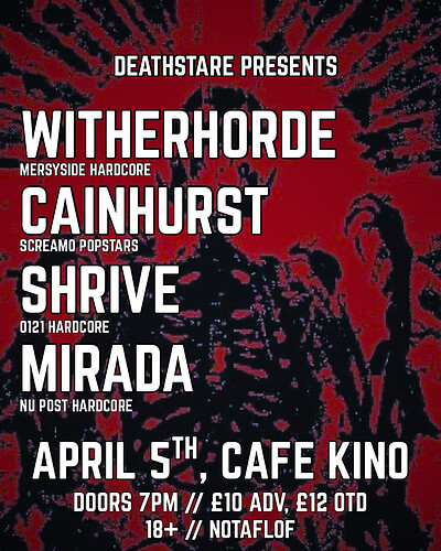 WITHERHORDE + MORE at Cafe Kino