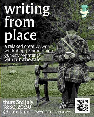 Writing From Place: Creative Writing Workshop with Pin The Tale at Cafe Kino