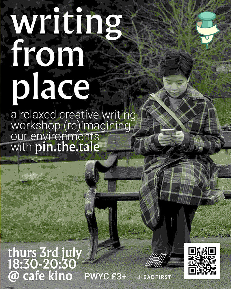 Writing From Place: Creative Writing Workshop with Pin The Tale at Cafe Kino