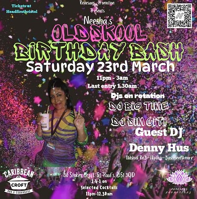 Neesha's Oldskool Birthday Bash at Caribbean Croft