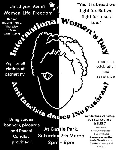 International women's day, Castle park Bandstand at Castle park