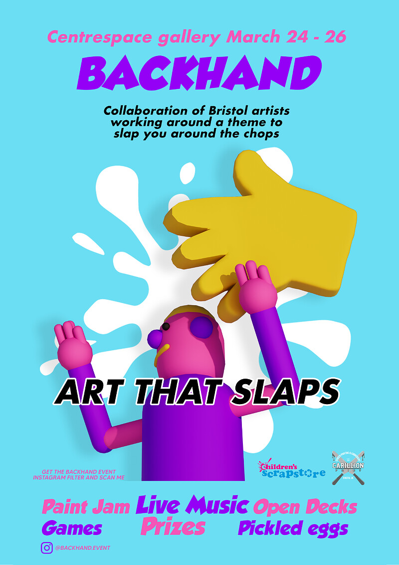 Backhand Opening night at Centrespace Gallery
