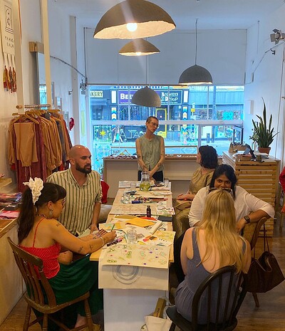 Mindful Drawing at Umber Exhibition at Centrespace Gallery