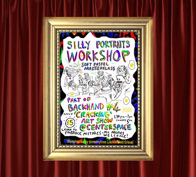 SILLY PORTRAITS with @CREAMYLINES: Experimental caricature workshop at Centrespace Gallery