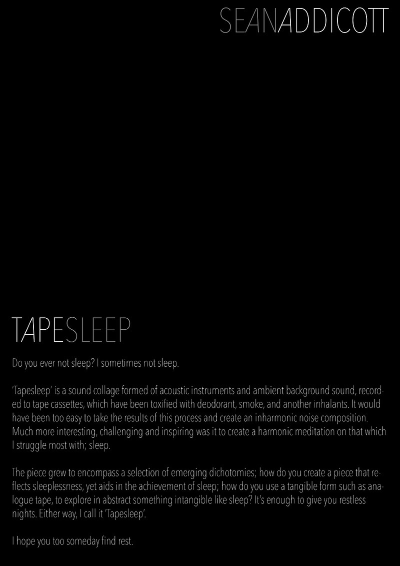 'TAPESLEEP' ALBUM PERFORMANCE at Centrespace