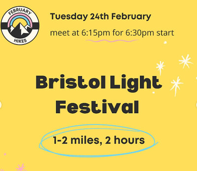 Queer Hiking Bristol Light Festival Walk at Champion Square