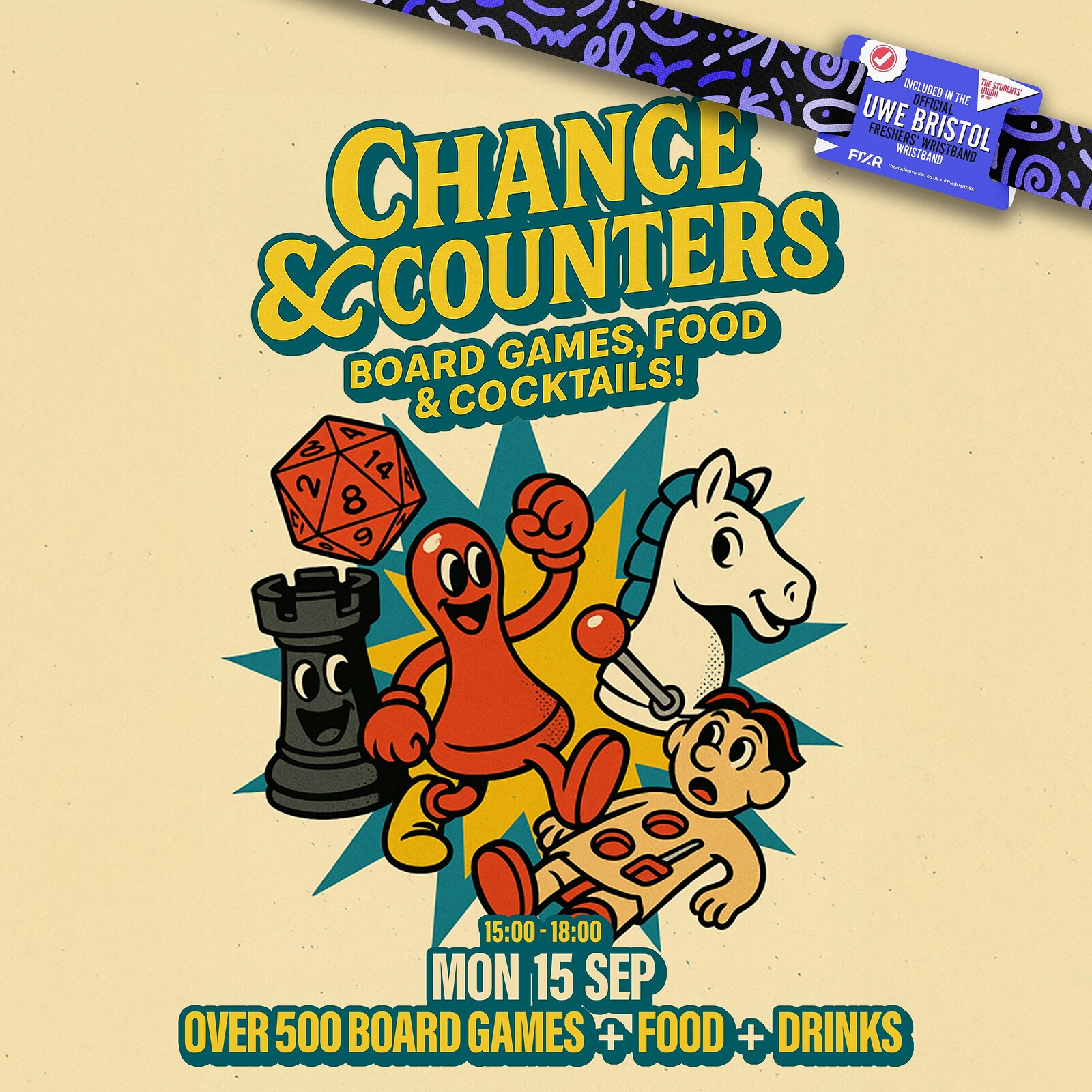 UWE Bristol Official Freshers | Board Games at Chance & Counters at Chances & Counters