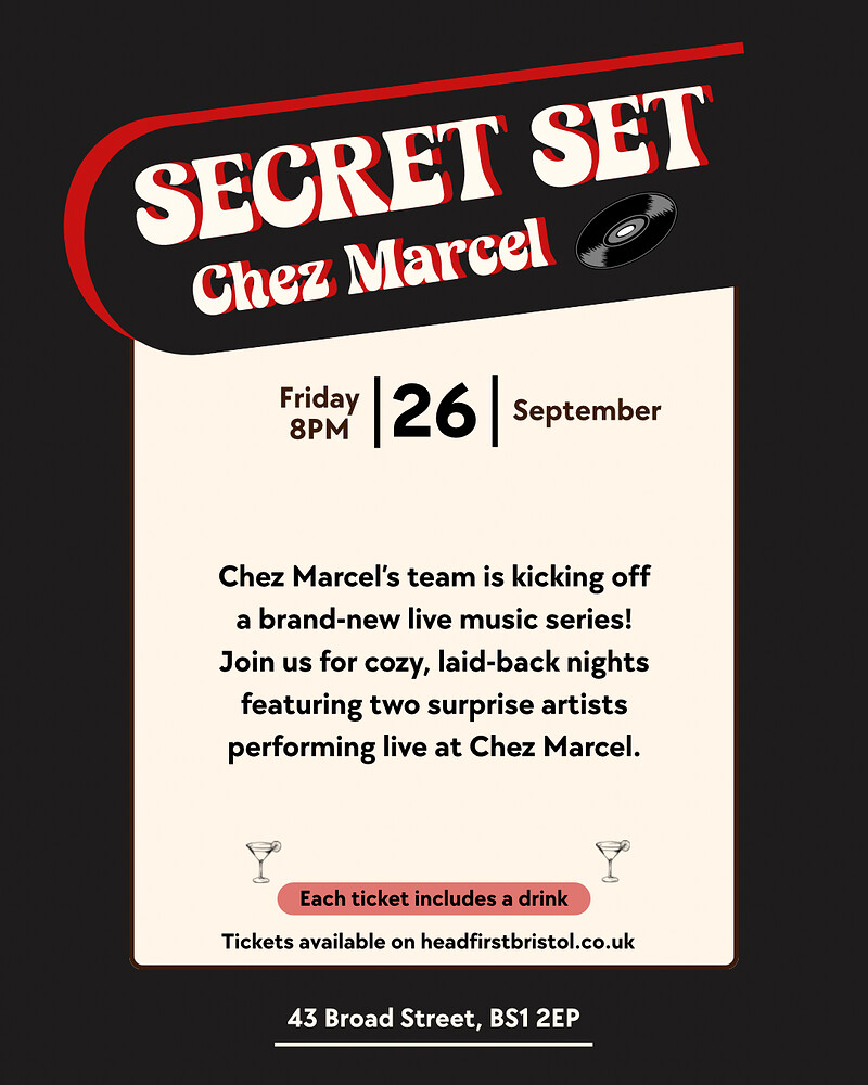 Secret Set Chez Marcel at Chez Marcel