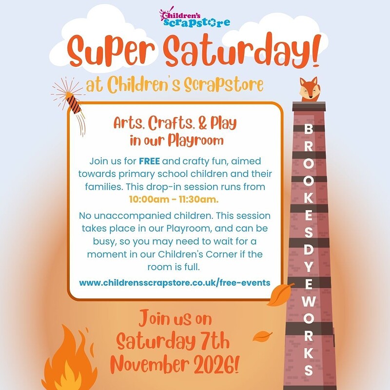 Super Saturday November 2026 at Children's Scrapstore