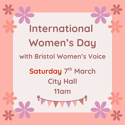 Sapphic social: International Women's Day at City Hall, College Green, Bristol, BS1 5TR.