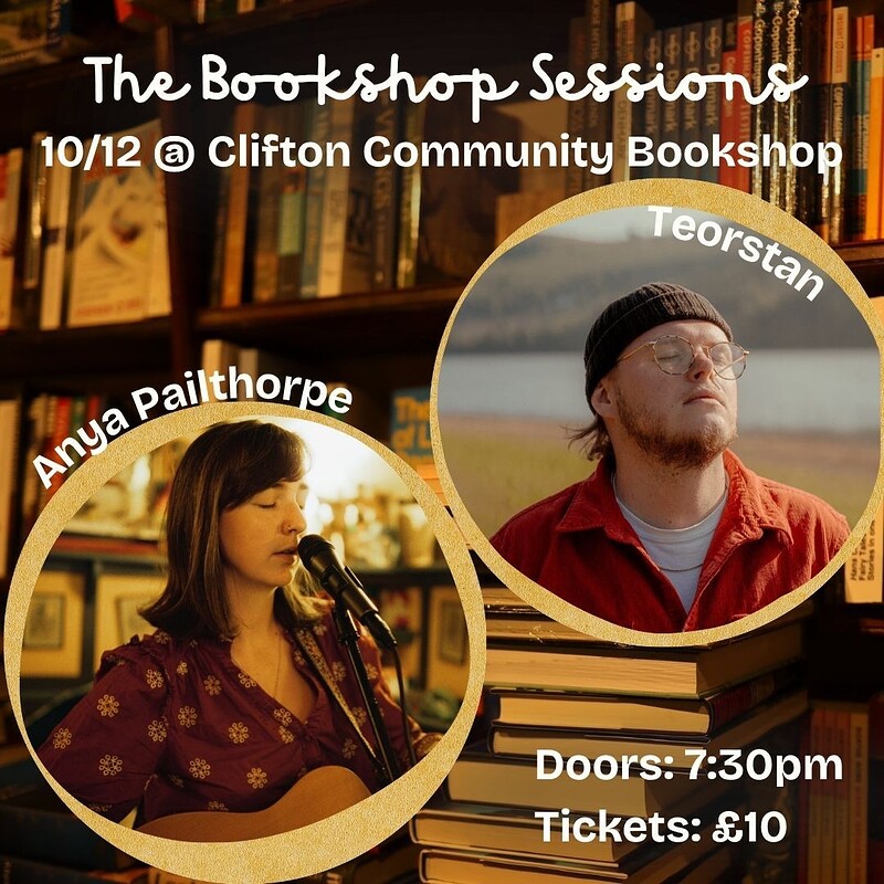 Anya Pailthorpe & Teorstan at Clifton Community Bookshop