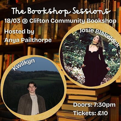 Kwilkyn & Josie Blakelock at Clifton Community Bookshop