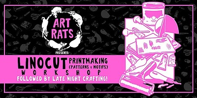 Art Rats - Linocut at Cloak