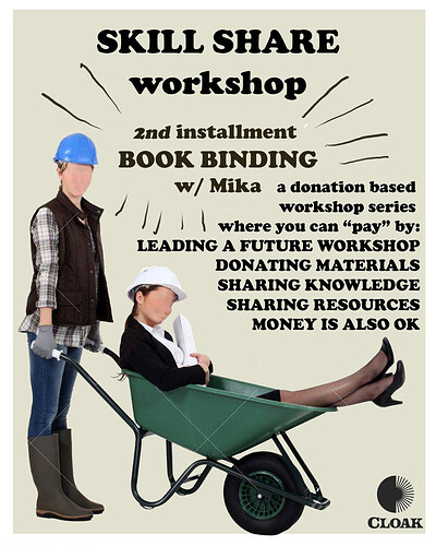 Book Binding Workshop at Cloak