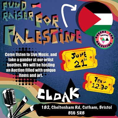 Bristol Queers for Palestine | Fundraiser at Cloak
