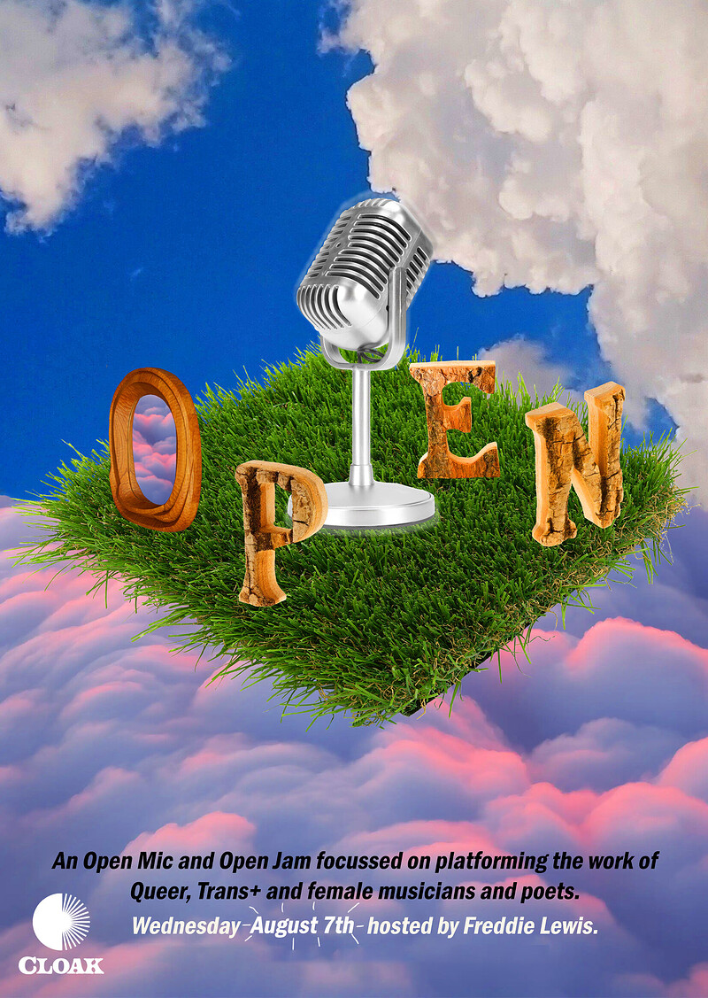 Queer and Trans+ Open Mic hosted by Freddie Lewis at Cloak
