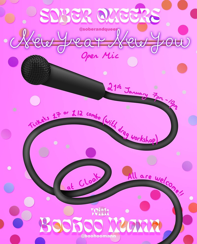 Sober Queers Open Mic at Cloak