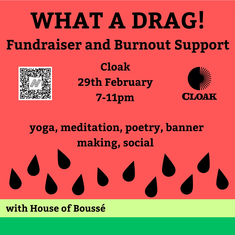 What a Drag Community & Burnout Support evening at Cloak