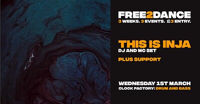 FREE2DANCE: Inja •  Clock Factory at Clock Factory Bristol
