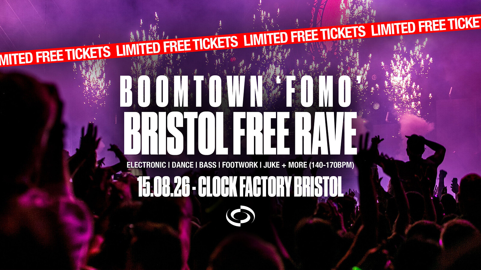 'BoomNotTown' Rave • Bristol at Clock Factory
