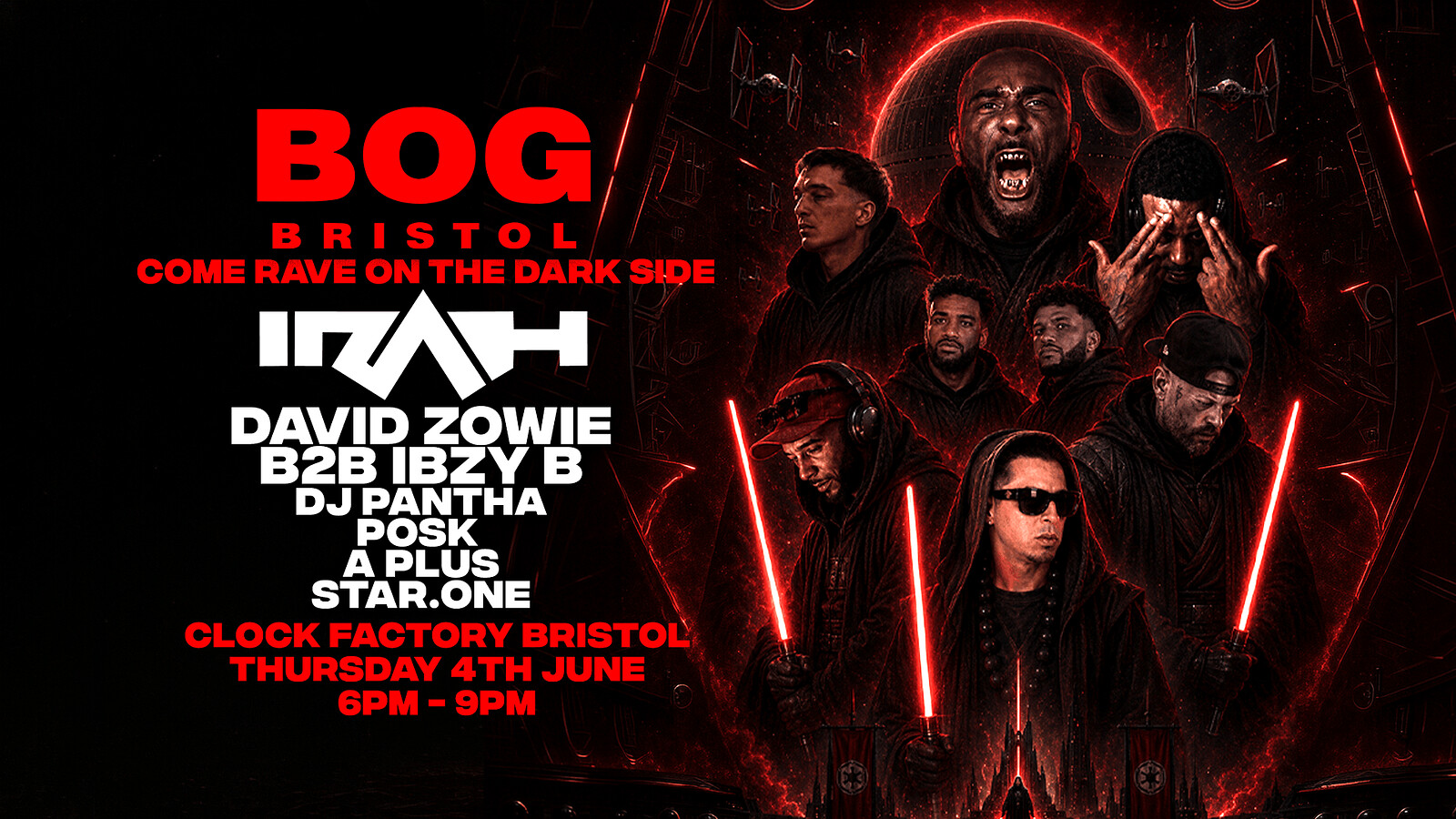BOG Bristol x IRAH at Clock Factory