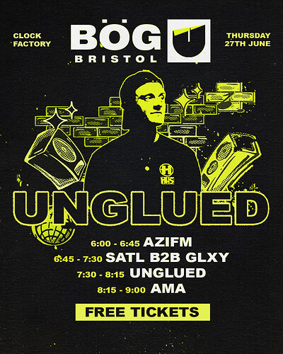 BOG x Hospital Records at Clock Factory