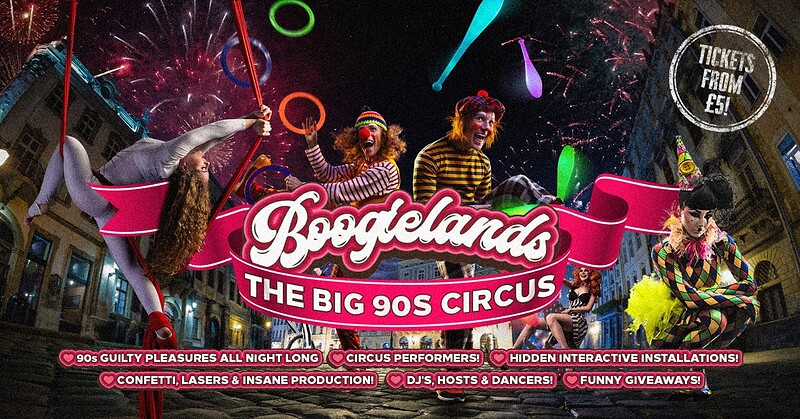 BOOGIELANDS: 90s GUILTY PLEASURES FREE PARTY at Clock Factory