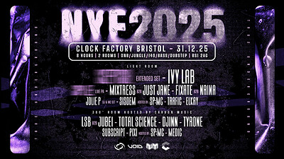 Clock Factory NYE • TRUE UNDERGROUND at Clock Factory