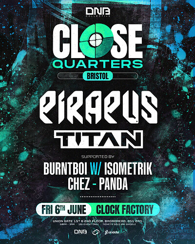 DNB Collective: Close Quarters - Bristol at Clock Factory