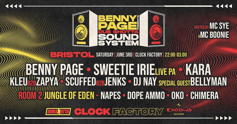 Dub Shotta: Benny Page, Kara, Kleu, + More at Clock Factory