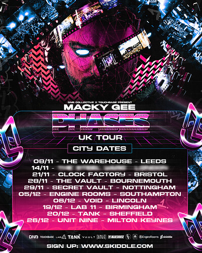 Macky Gee Phases UK Tour at Clock Factory
