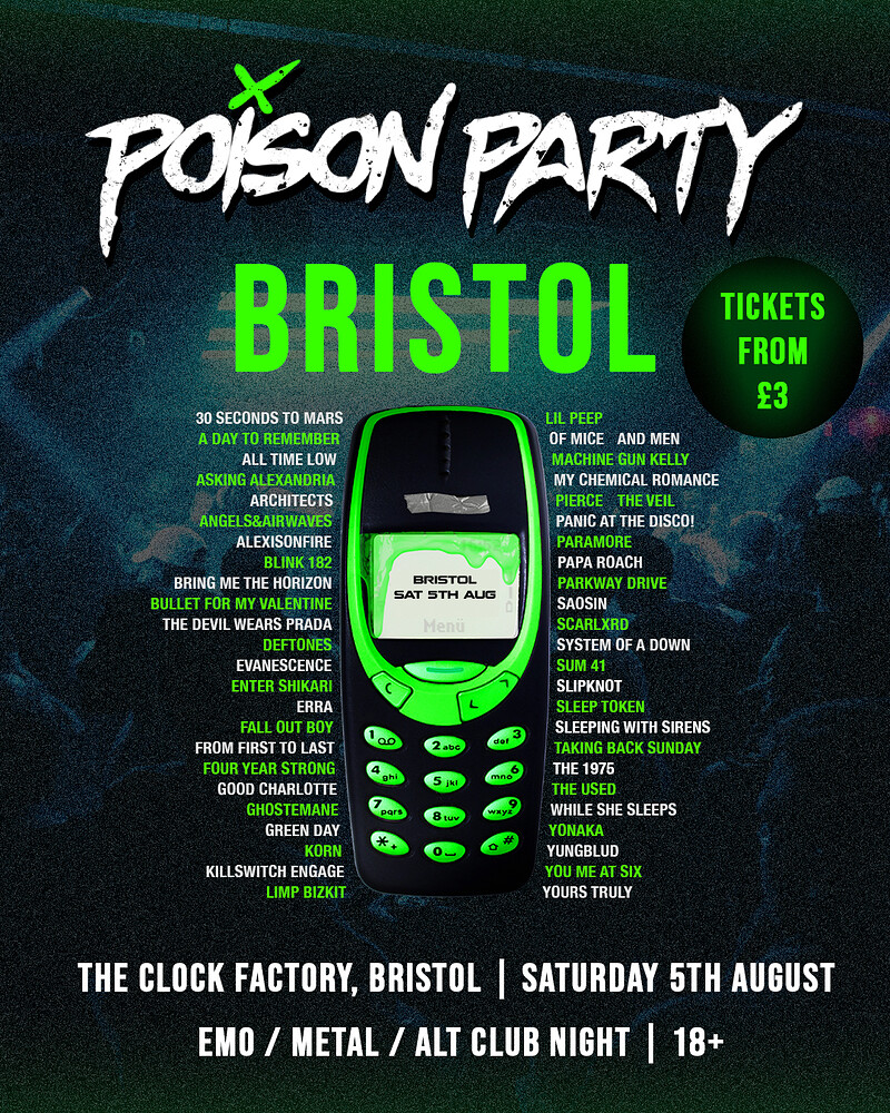Poison Party at Clock Factory
