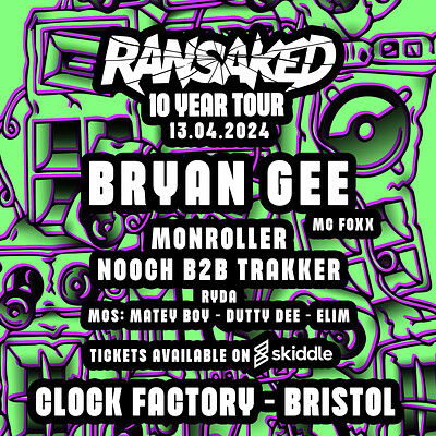 Ransaked Records 10 Year Tour feat Bryan Gee at Clock Factory