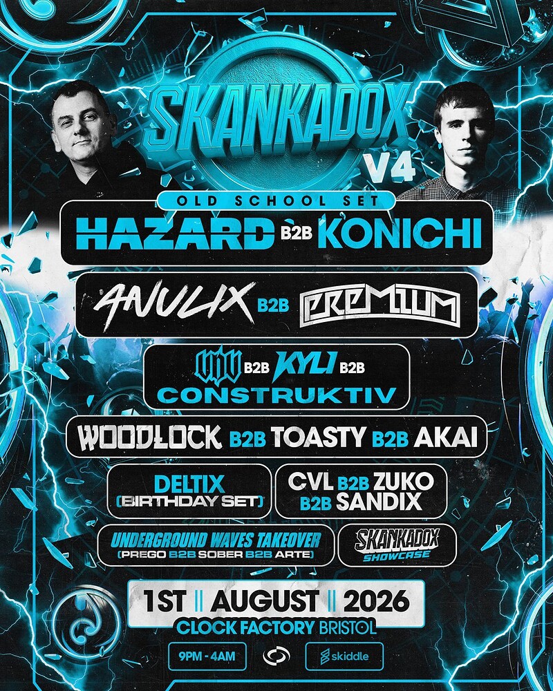 Skankadox Presents: SKANKADOX V4 at Clock Factory