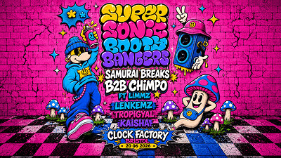 SSBB Summer Rave | Samurai Breaks b2b Chimpo + more at Clock Factory