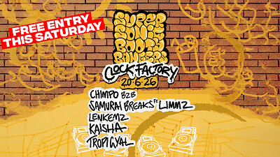 SSBB Summer Rave | Samurai Breaks b2b Chimpo + more at Clock Factory