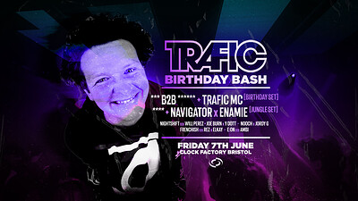 Trafic MC Birthday Bash • Secret Headliners -> at Clock Factory