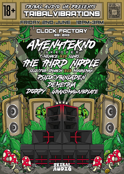 Tribal Audio UK Presents - Tribal Vibrations at Clock Factory