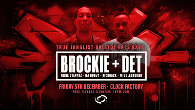 True Junglist RAVE Brockie & Det at Clock Factory