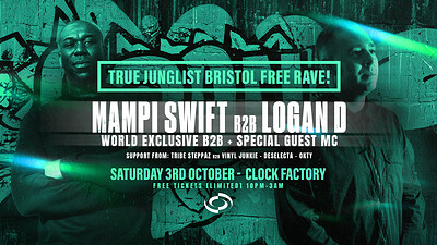 True Junglist RAVE - Mampi Swift B2B Logan D  + Specia at Clock Factory