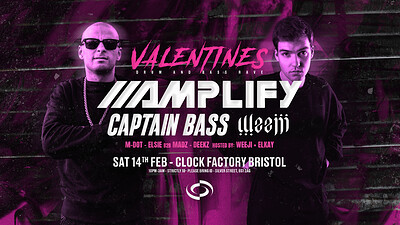 Valentine’s DNB Rave: Amplify & Weeji + Captain Bass at Clock Factory