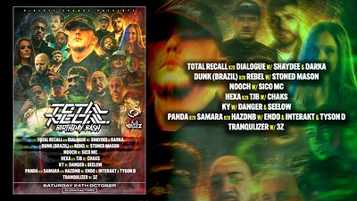 Violate Soundz presents: Total Recall’s Birthday Bash at Clock Factory