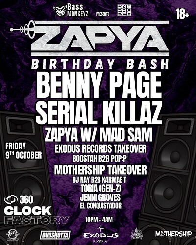 Zapya's Birthday Bash at Clock Factory